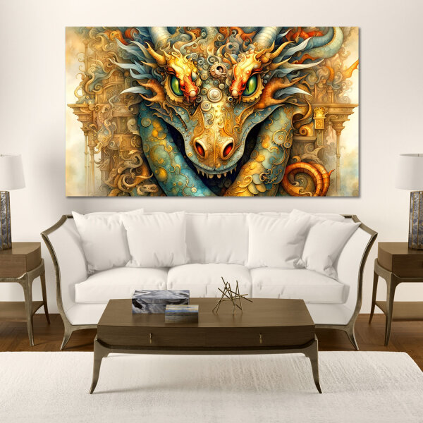 Smokey Dragon - Kunstvolle Wandbilder: Ausdrucksstarke Kunst für einzigartige Atmosphären